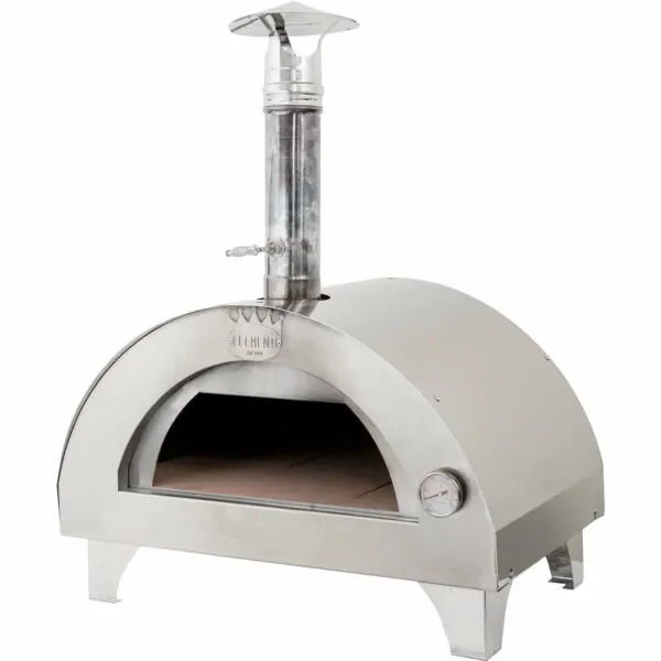 Clementino Pizzauuni 60x40 cm. Ruostumaton teräs