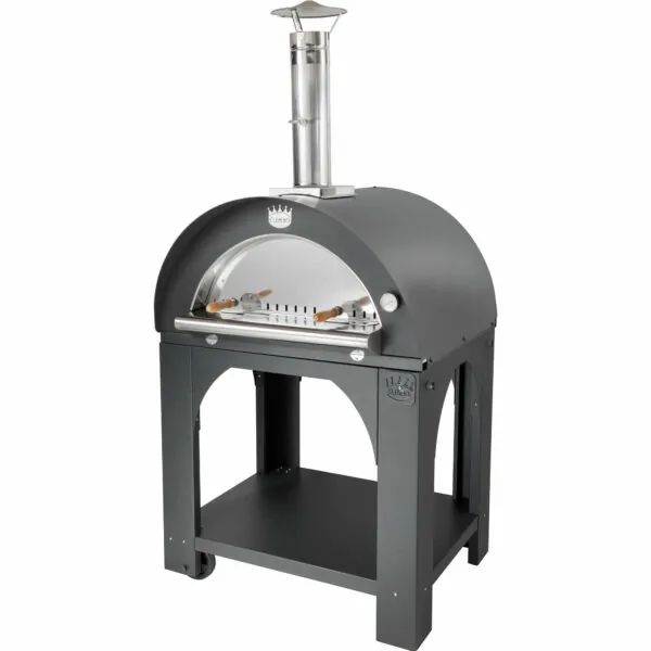Pulcinella Puulämmitteinen Pizzauuni 60x60 cm. Antrasiitti